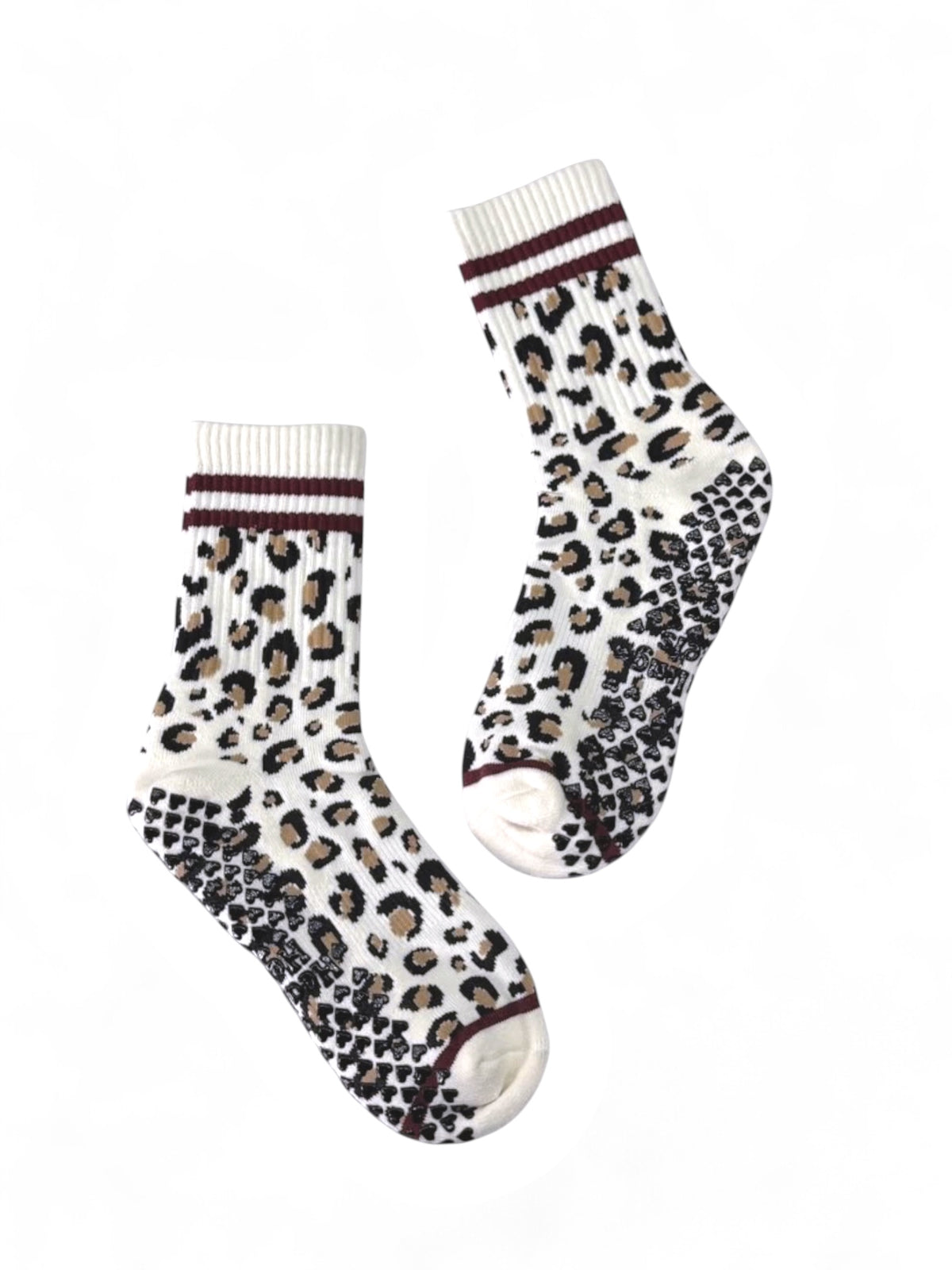 Cozy Cheetah Grip Socks RESTOCK