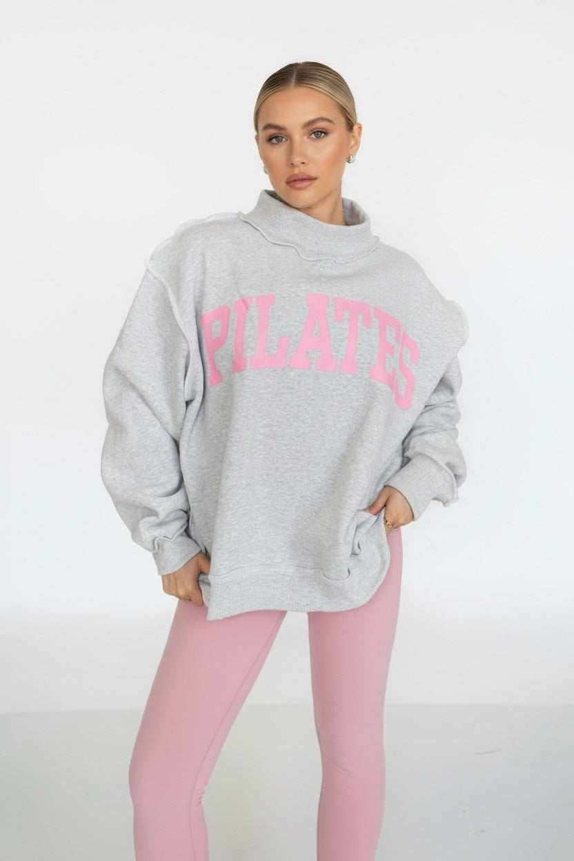 Reversible High Neck Pilates/Yoga Sweatshirt