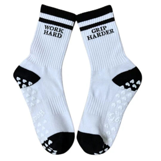 Work Hard Grip Harder Grip Socks