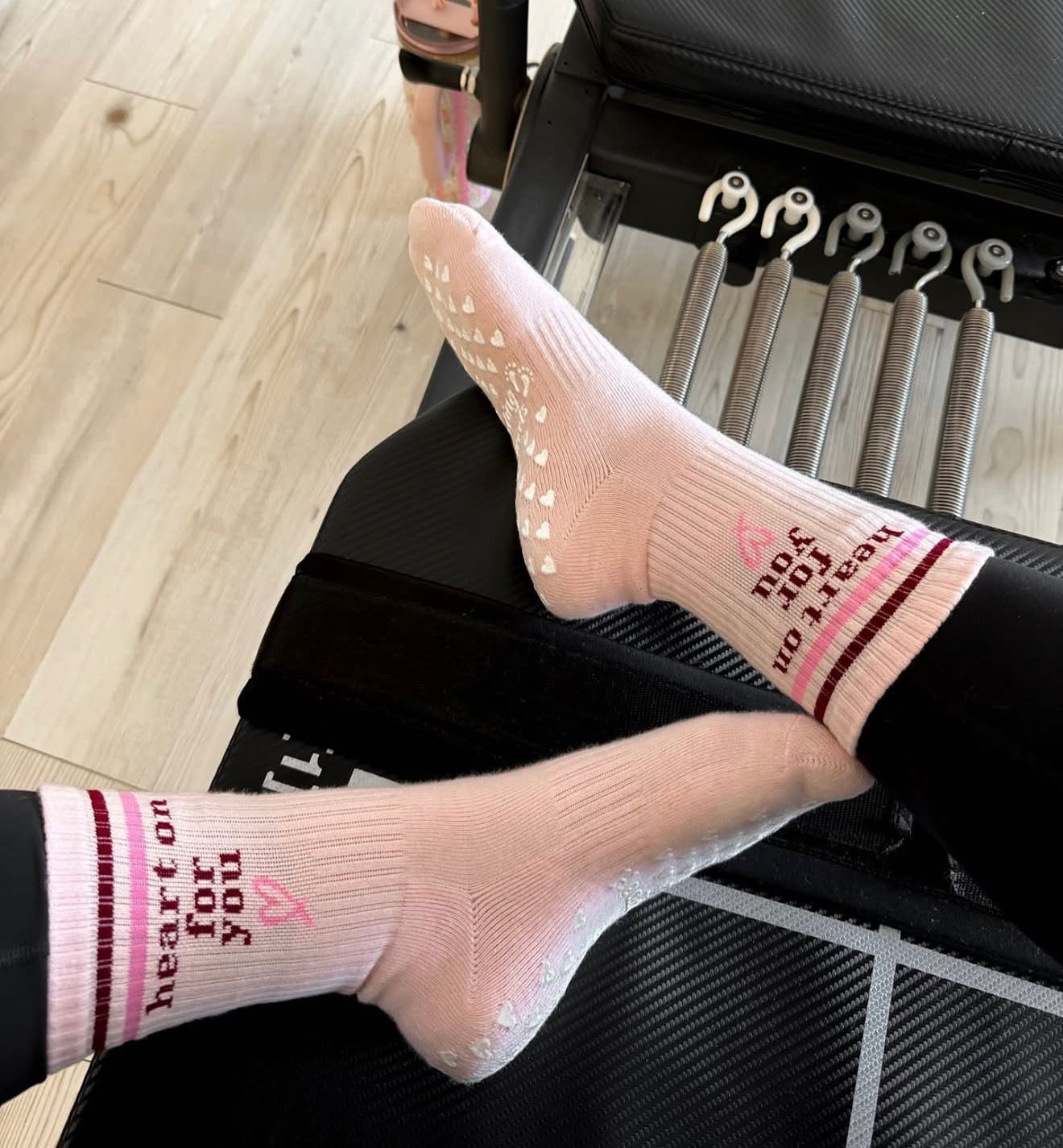 Heart On For You Grip Socks