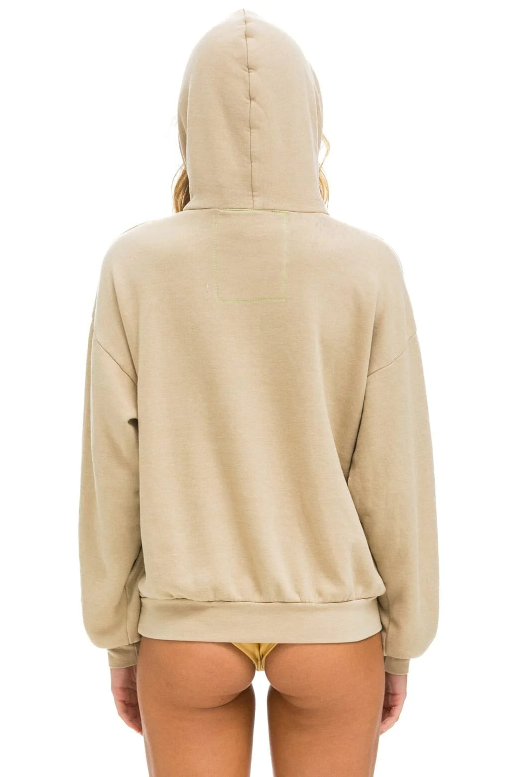 Aviator Nation ‘LOGO STITCH PULLOVER RELAXED HOODIE’ - SAND