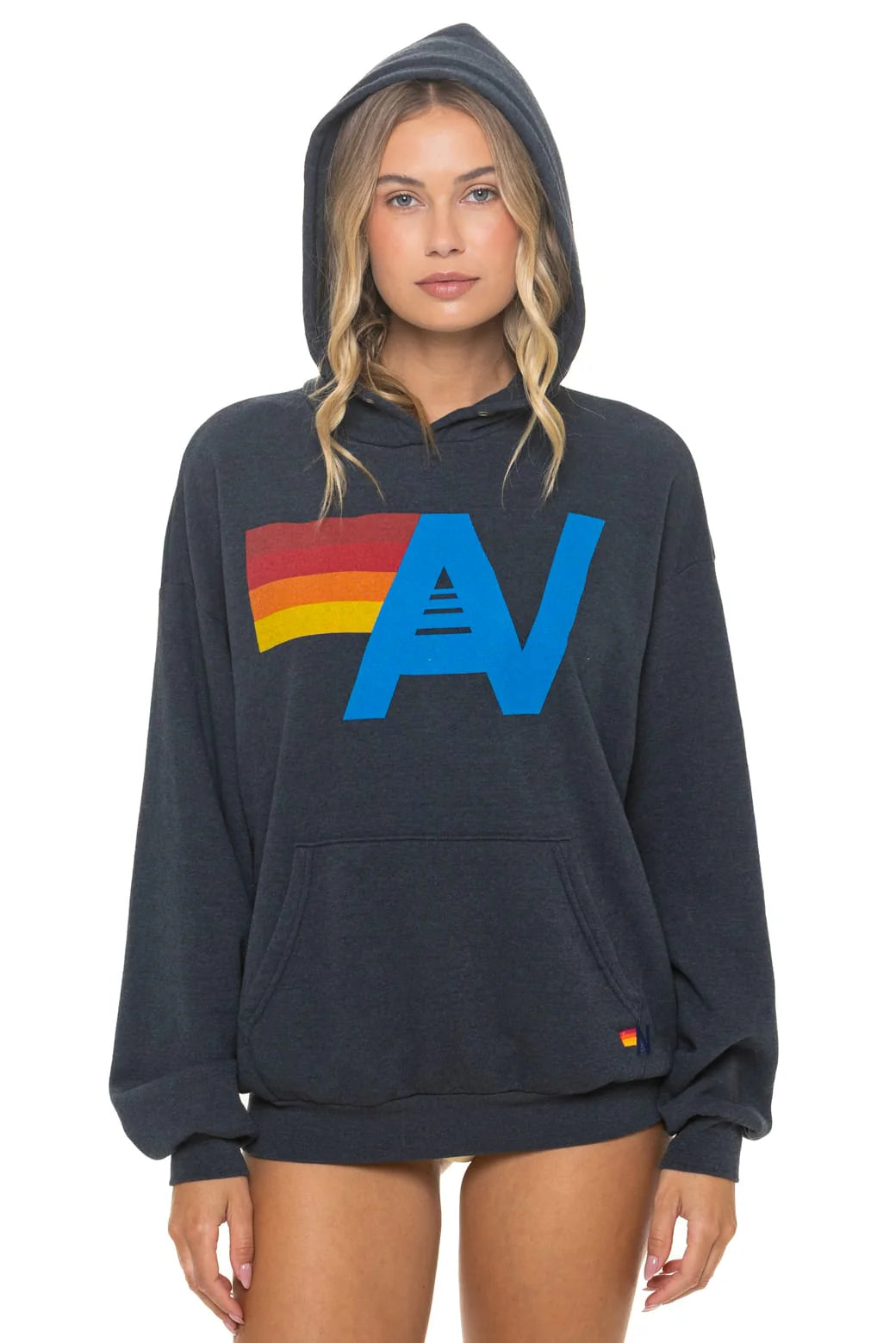 Aviator Nation ‘LOGO PULLOVER RELAXED HOODIE’ - CHARCOAL