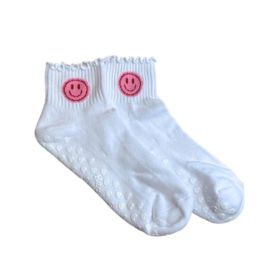 Happy Feet Ruffle Grip Socks